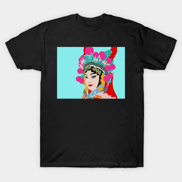 Cantonese Opera Star #4 T-Shirt by CRAFTY BITCH